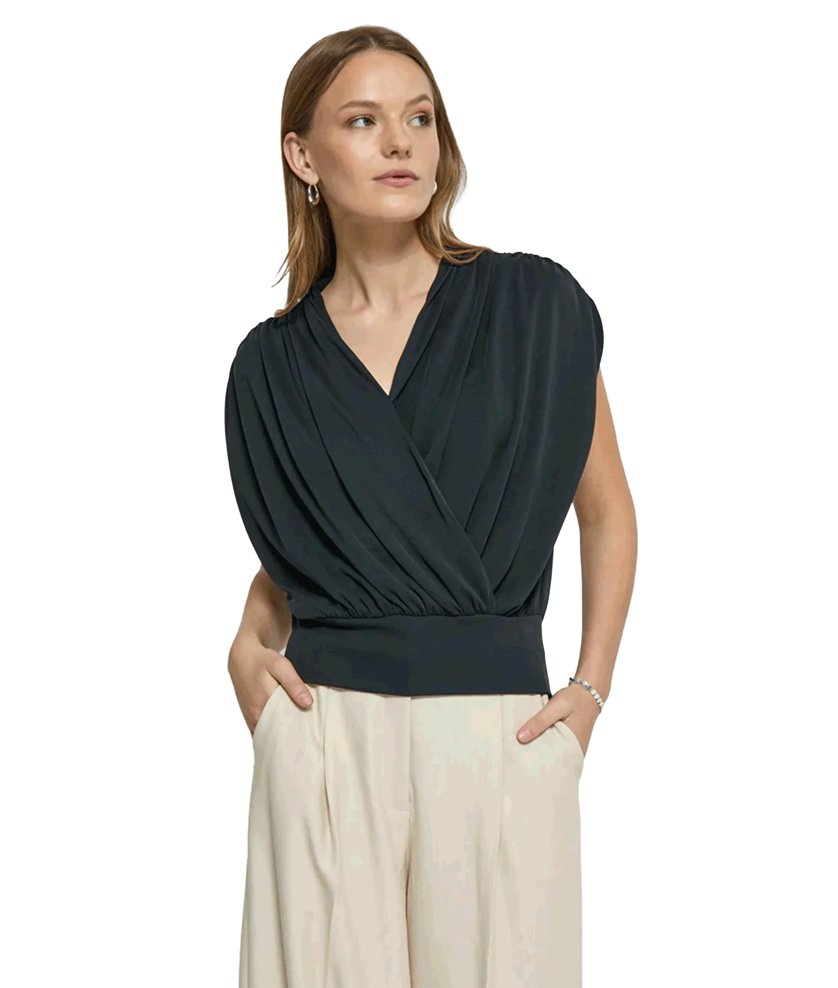 Elvie Wrap Top - Black