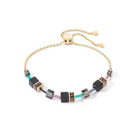 GeoCUBE® Iconic Nature Chain bracelet black multicolour