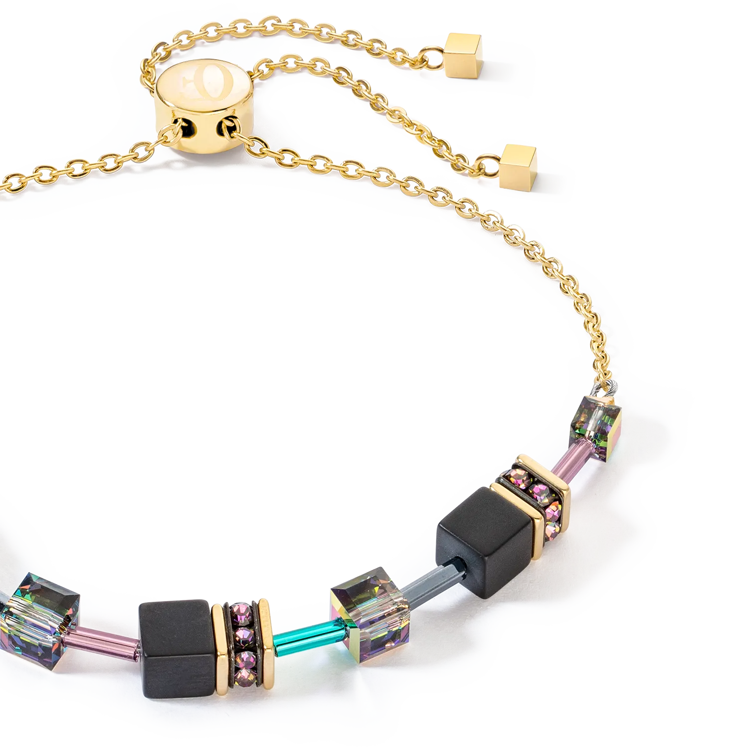 GeoCUBE® Iconic Nature Chain bracelet black multicolour