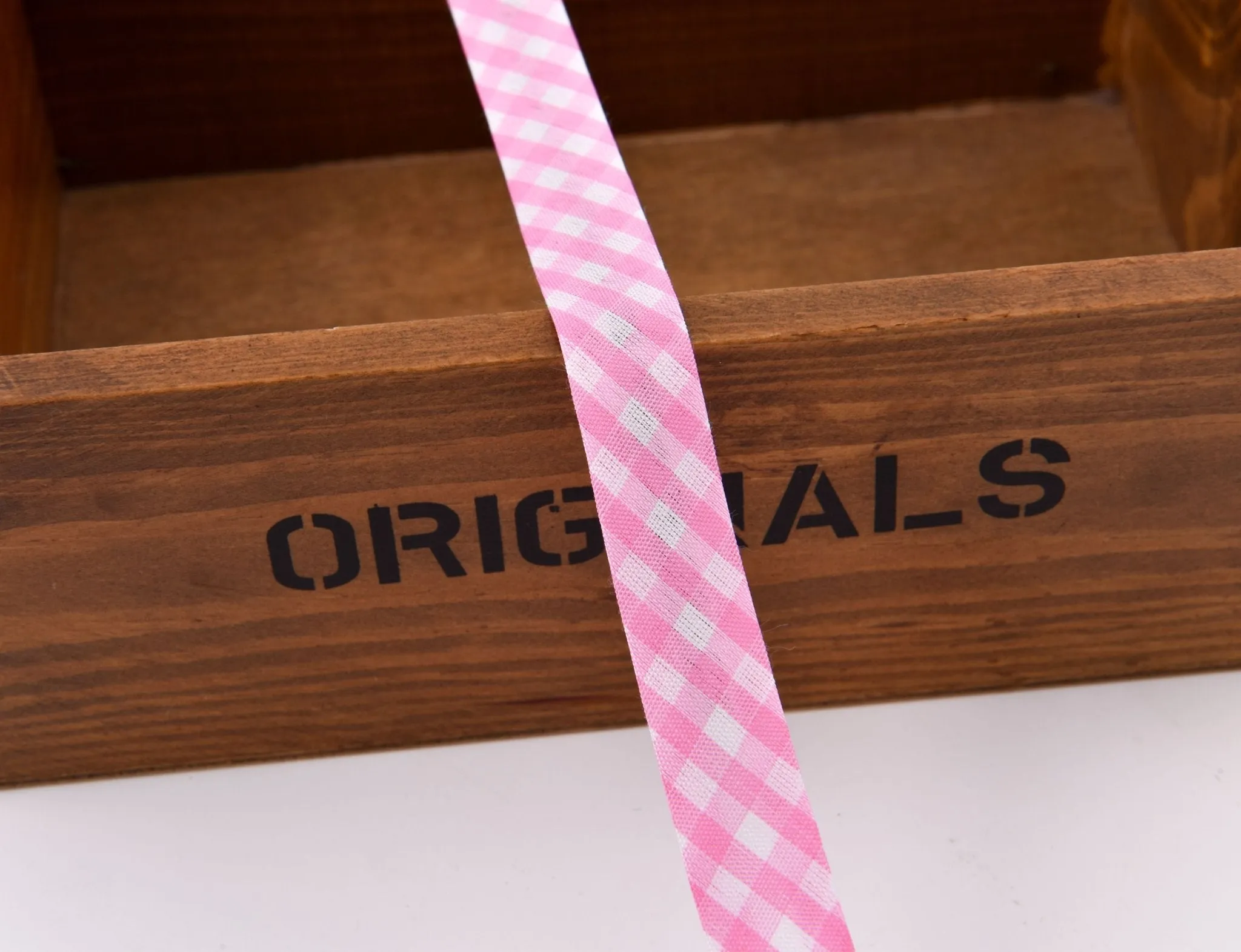 Gingham Checks Ribbon Bias Tape