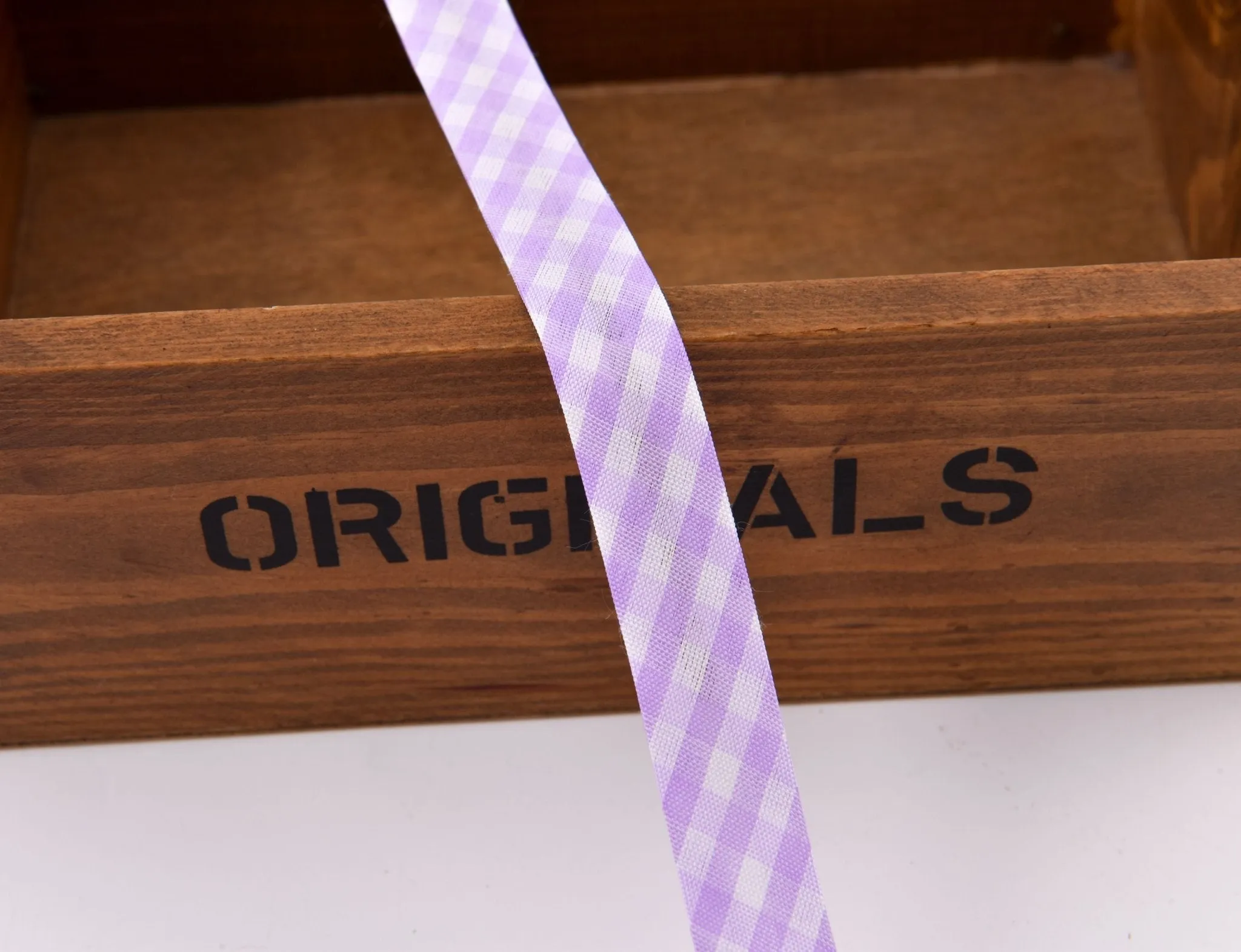 Gingham Checks Ribbon Bias Tape