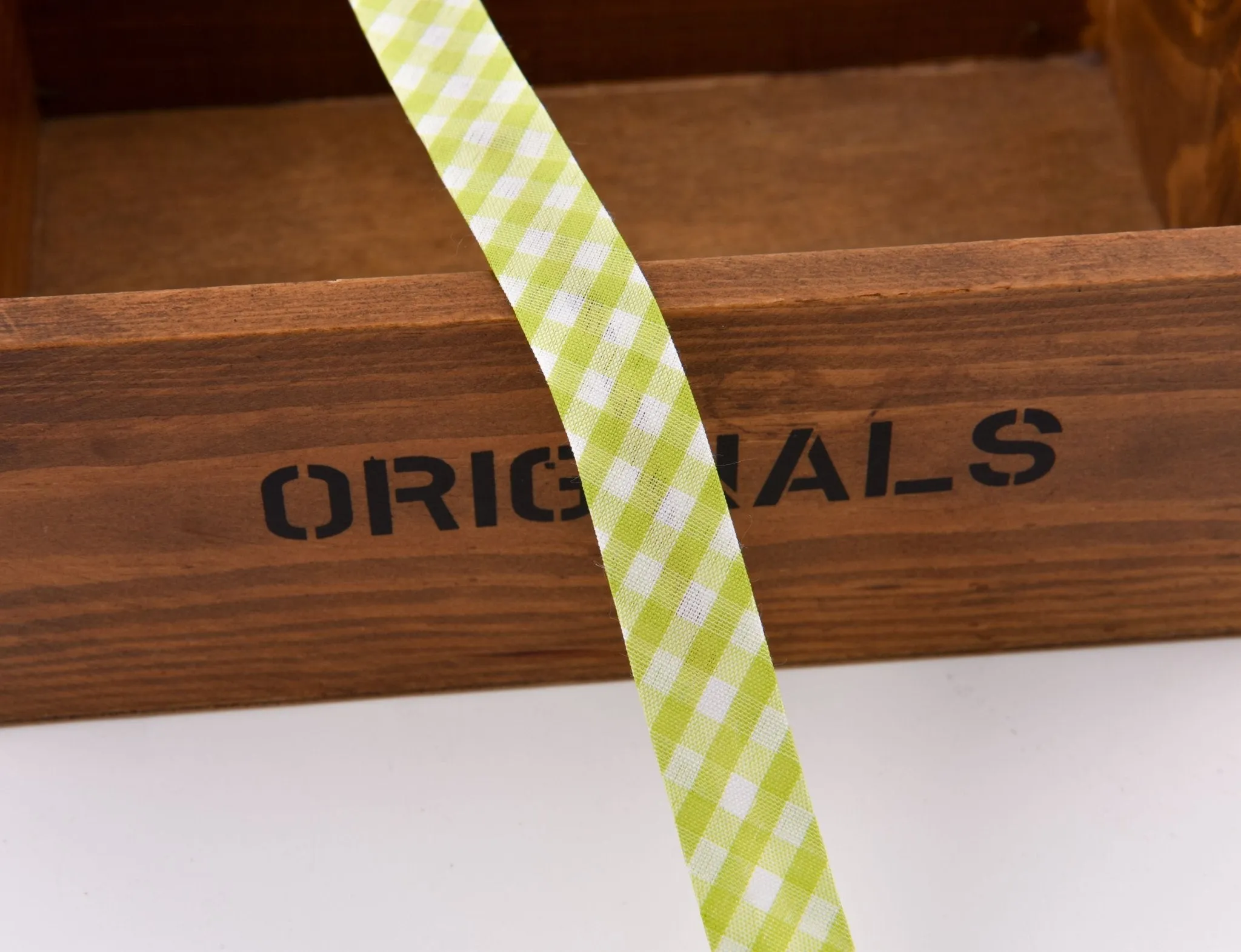 Gingham Checks Ribbon Bias Tape