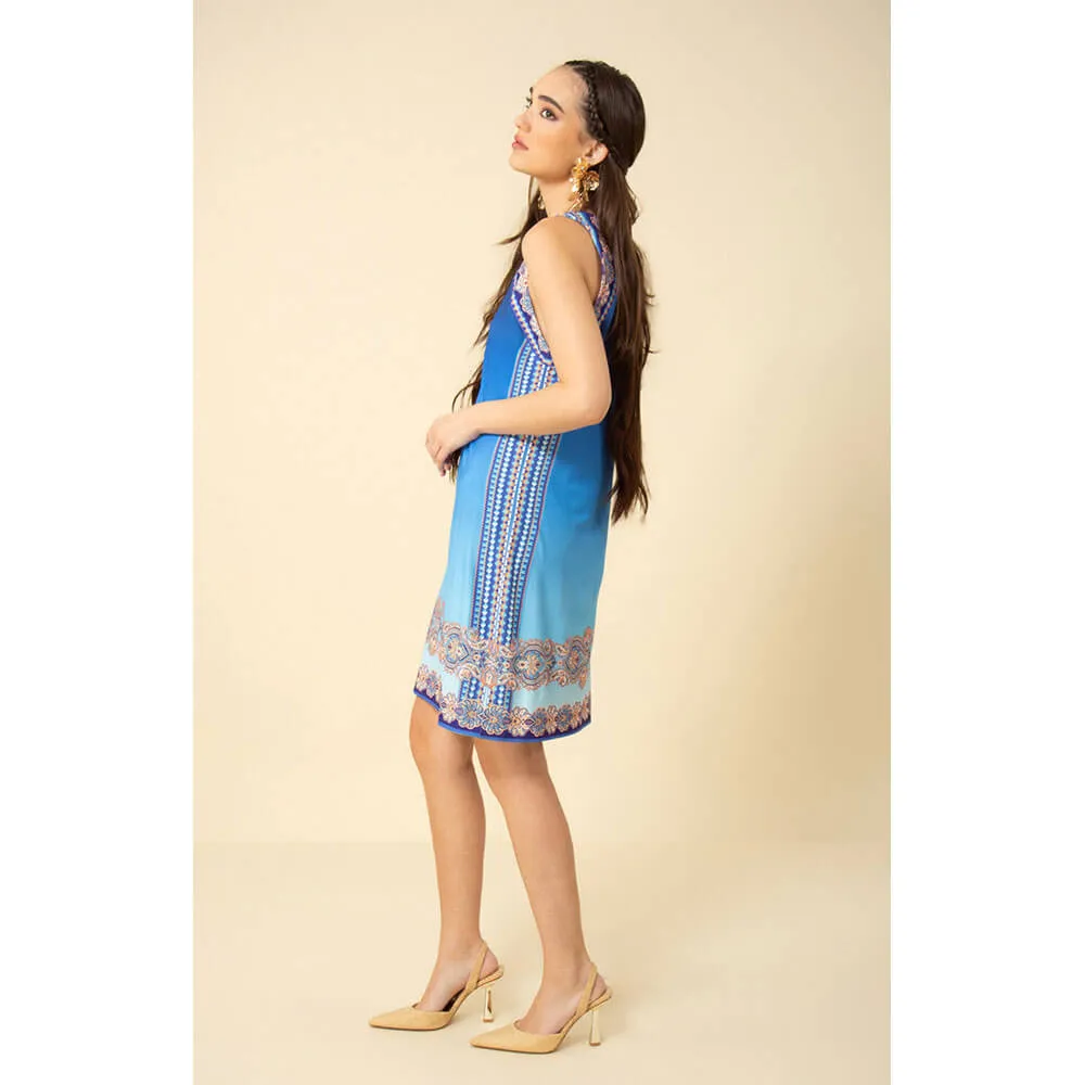 Hale Bob Liliana Sleeveless Jersey Dress - Blue