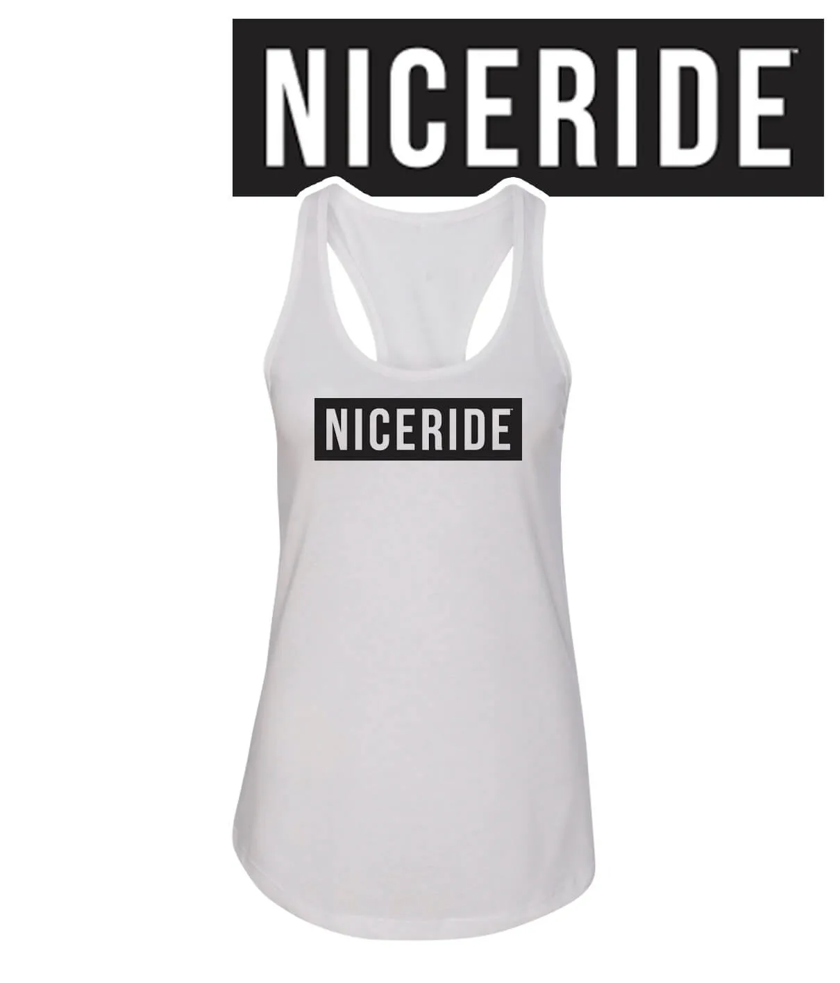 Influencer - Black Or White Next Level Women's Racerback Tank Top