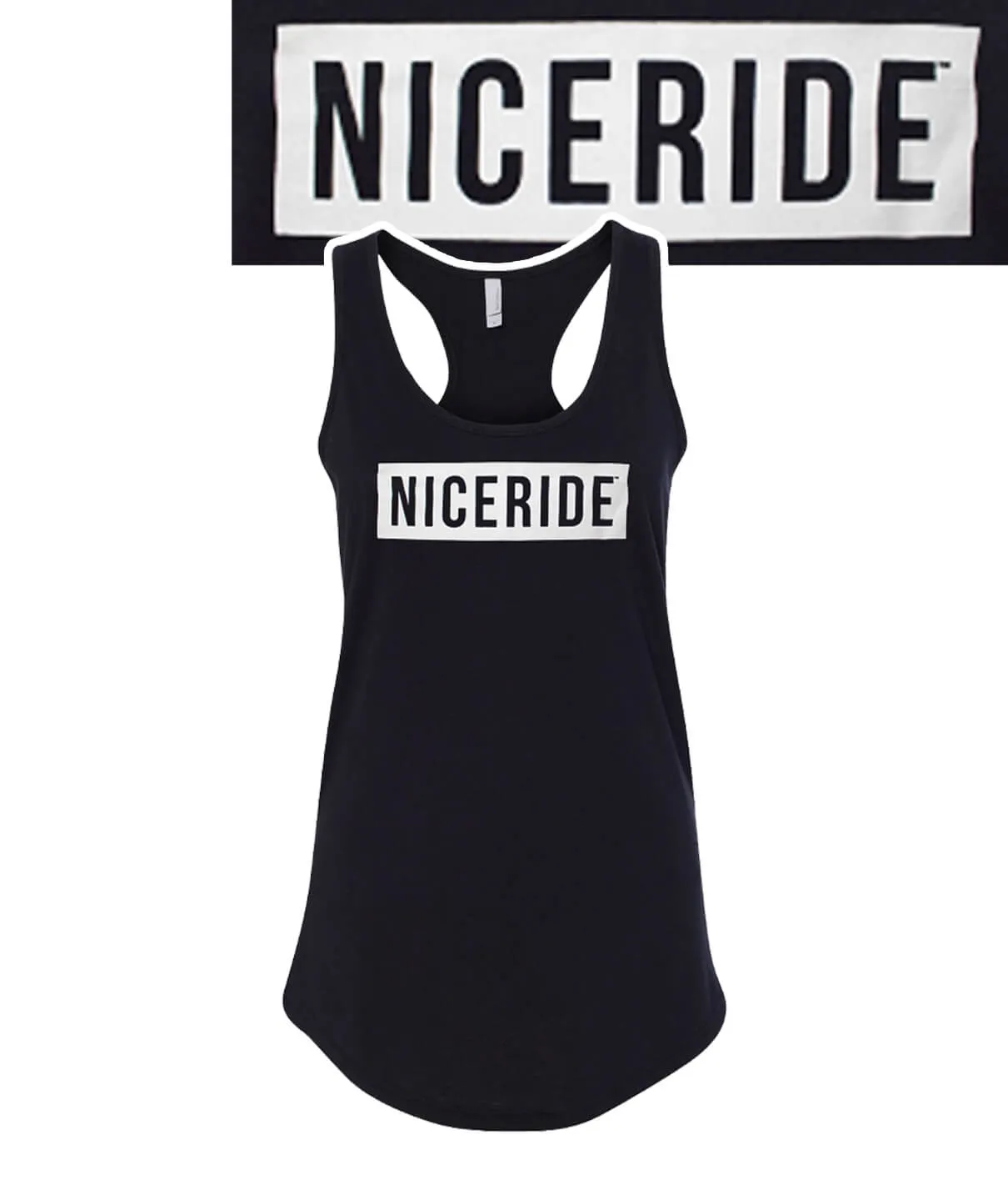 Influencer - Black Or White Next Level Women's Racerback Tank Top