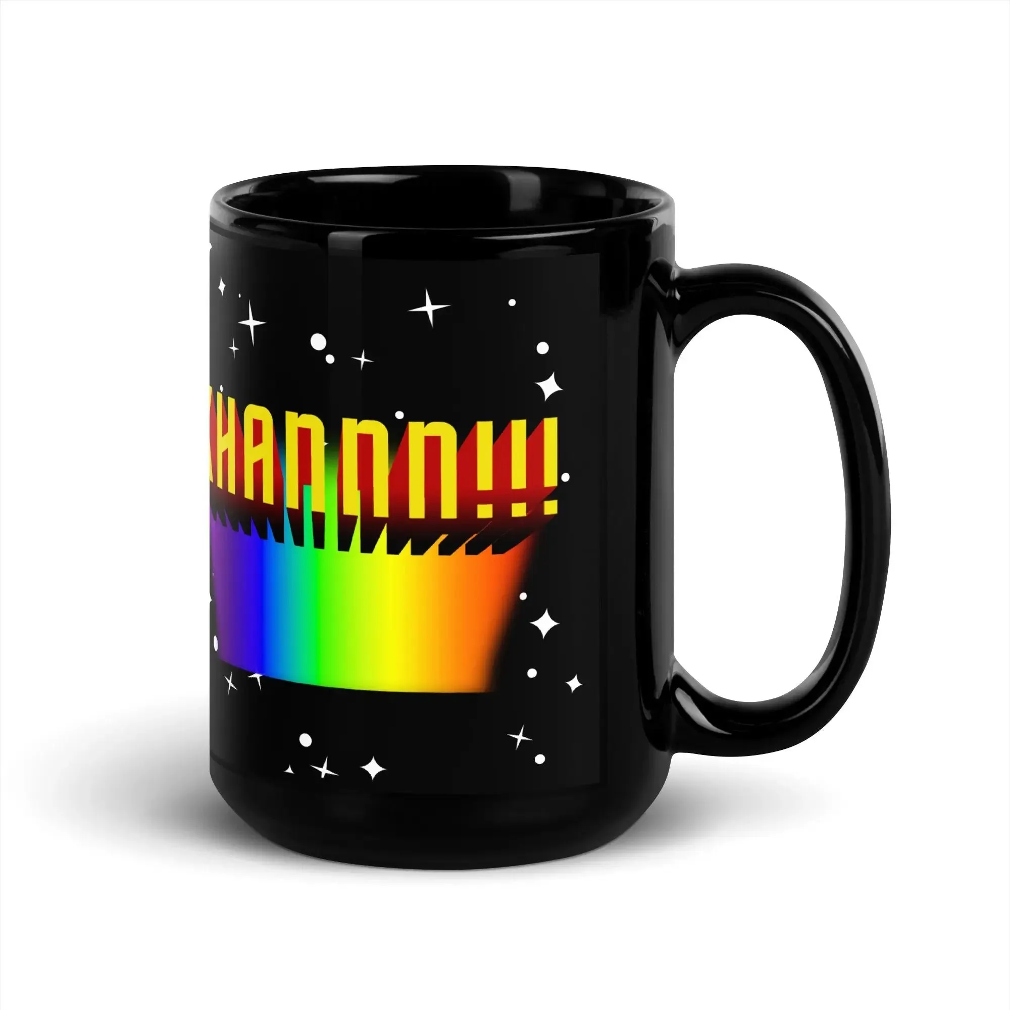 KHANNN!!! Black Glossy Mug