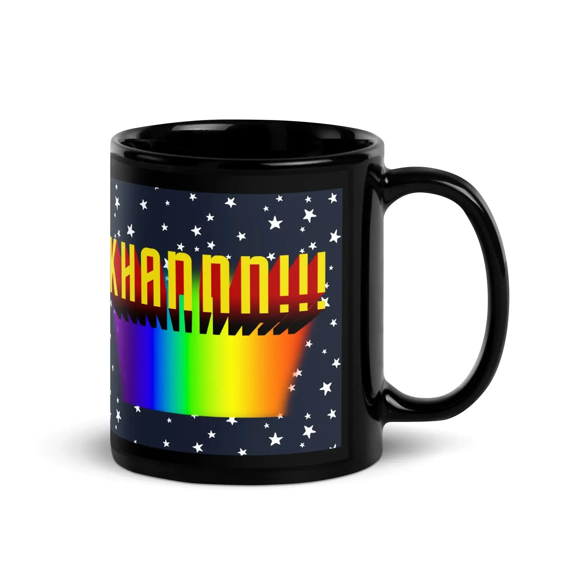 KHANNN!!! Black Glossy Mug