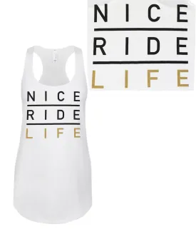 La Jolla - White Or Black Next Level Women's Racerback Tank Top