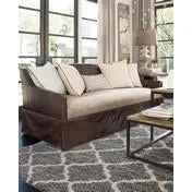 Laura Ashley Luxury Tile Shag Rug- Gray