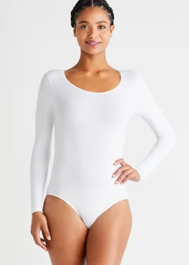 Long Sleeve Shaping Bodysuit - Cotton Seamless