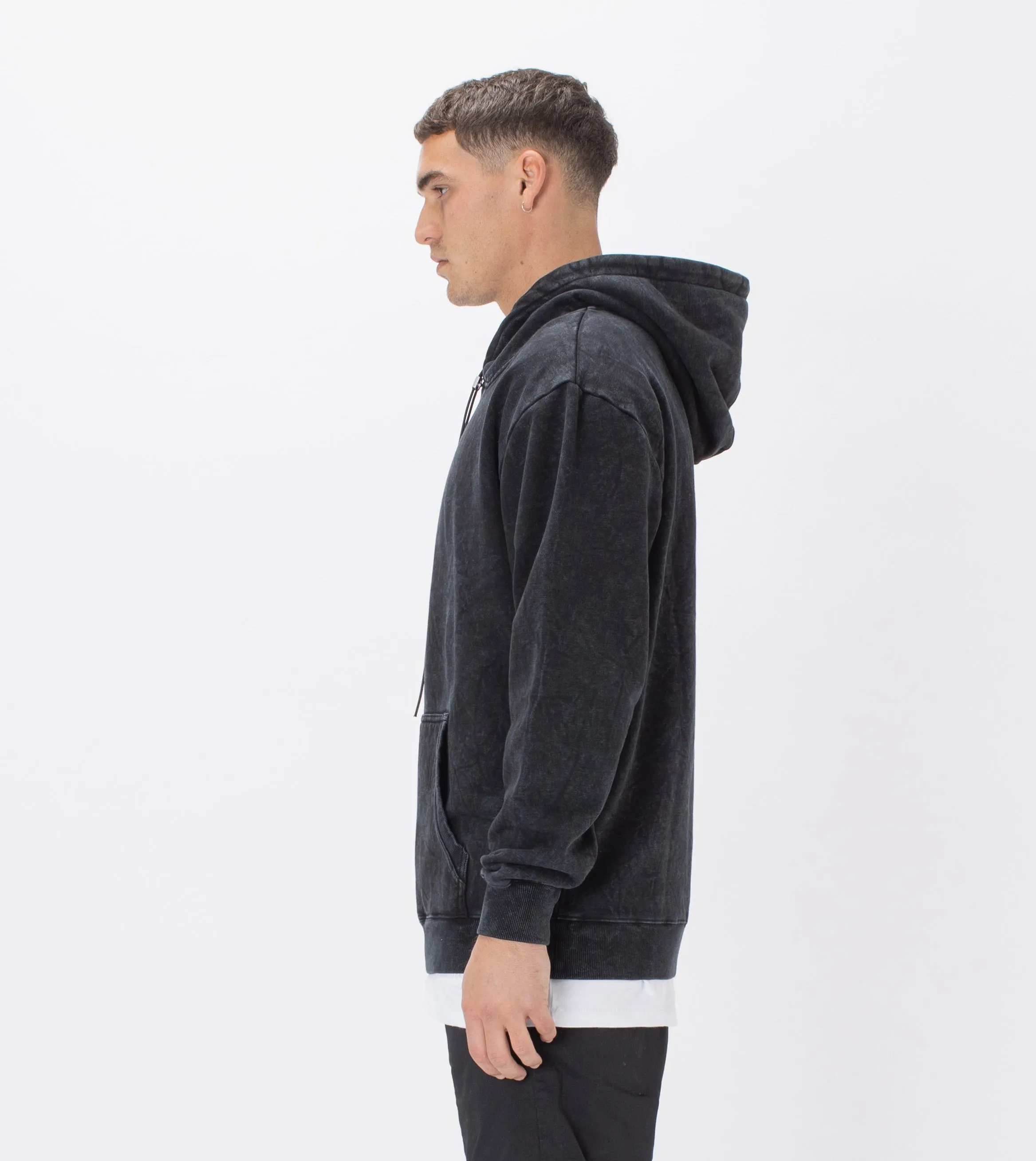 Lowgo Hood Sweat Black Salt