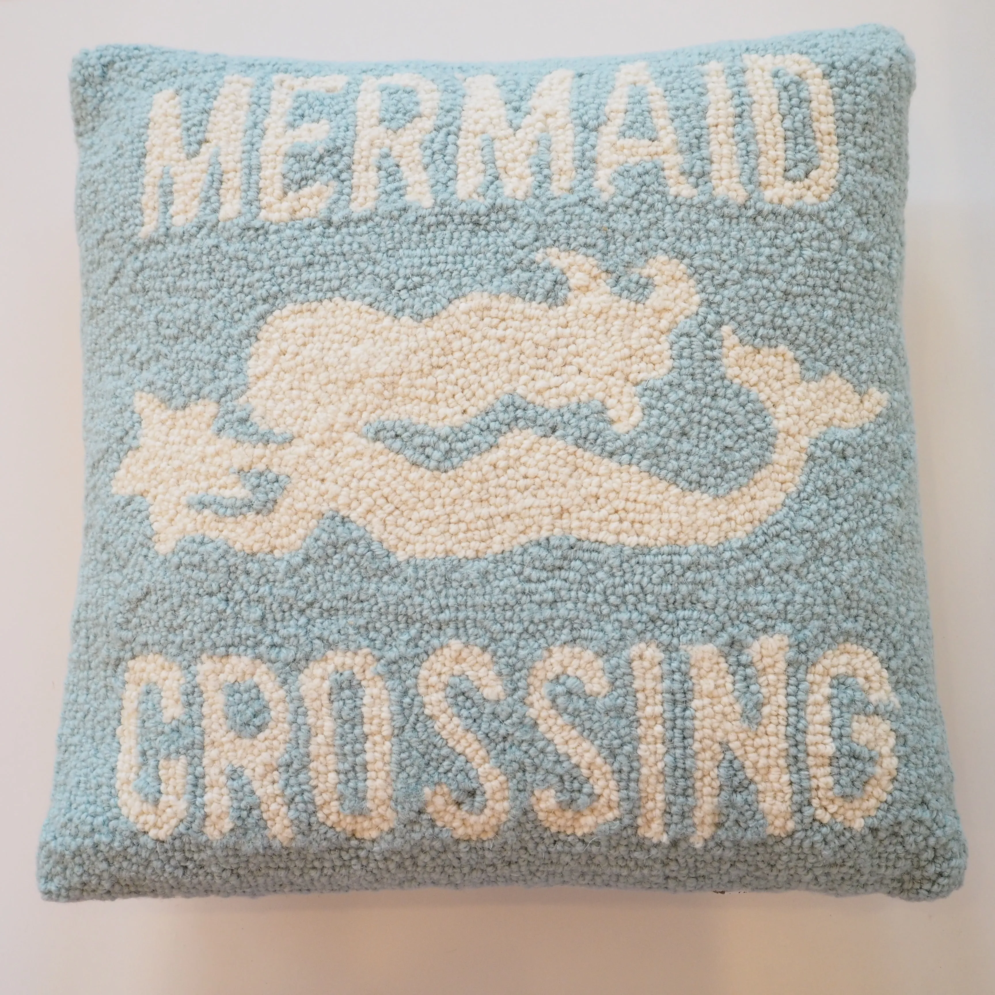 Mermaid Crossing Hooked Pillow