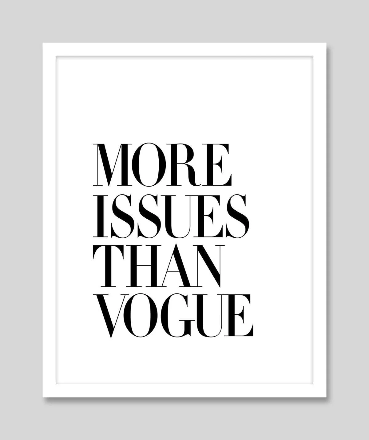 More Issues Than Vogue