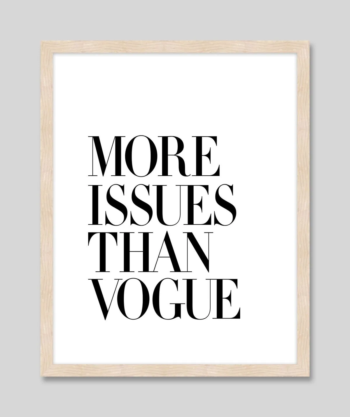 More Issues Than Vogue