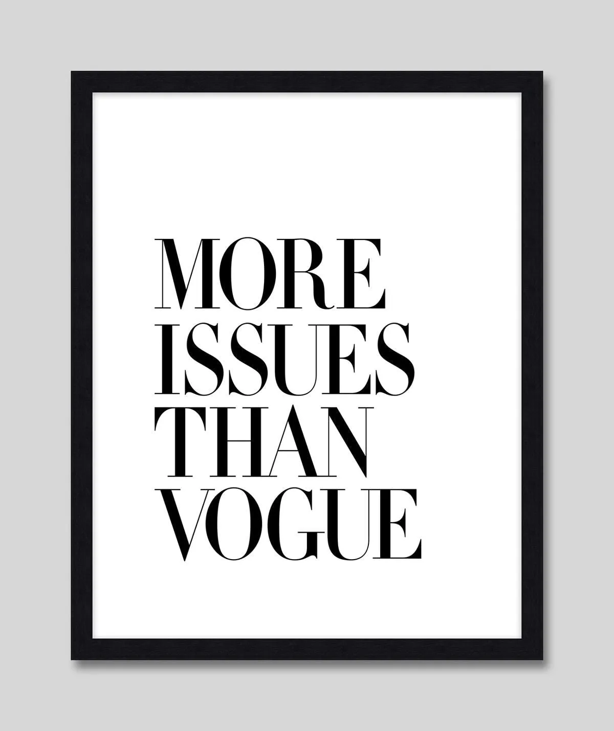 More Issues Than Vogue