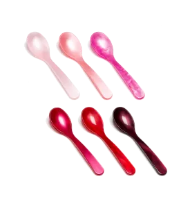 Pink Acrylic Teaspoon Set