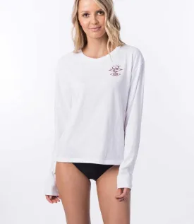 Ripcurl Searchers Womens Long Sleeve UV Tee (2020) - White