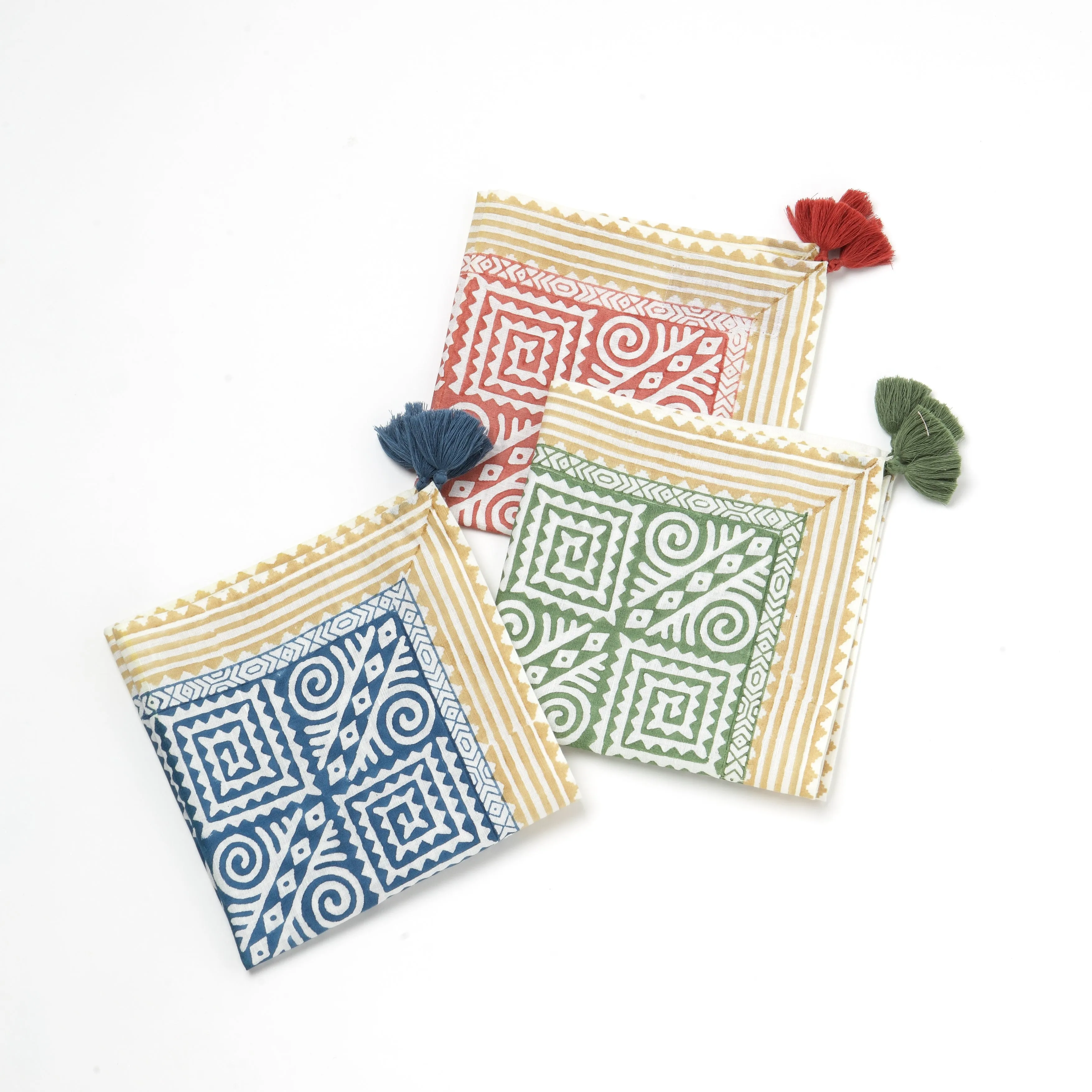 Shuchi Temple Linen Cotton Napkin Set of 4