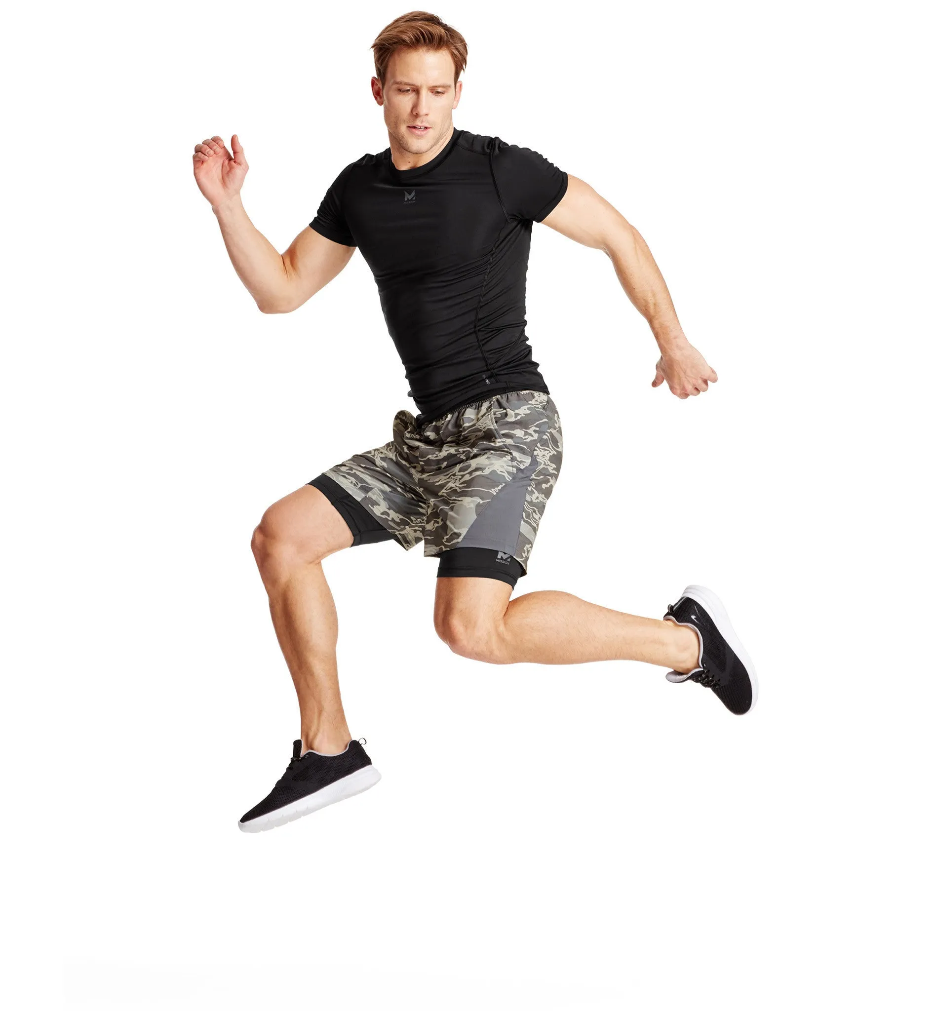 VaporActive Voltage Short Sleeve Compression Top | Moonless Night